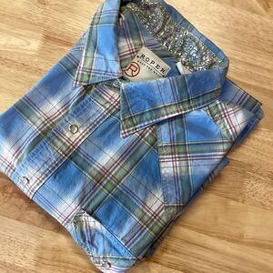 Men's Roper Short Sleeved Pearl Snap Western Shirt‎ 2XL